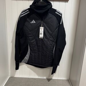 Adidas women’s Tiro 24C winterized training top with hood.